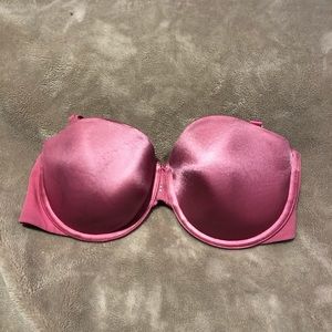 Dusty pink strapless bra by Victoria’s Secret